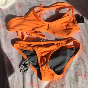 Jolyn neon orange bikini